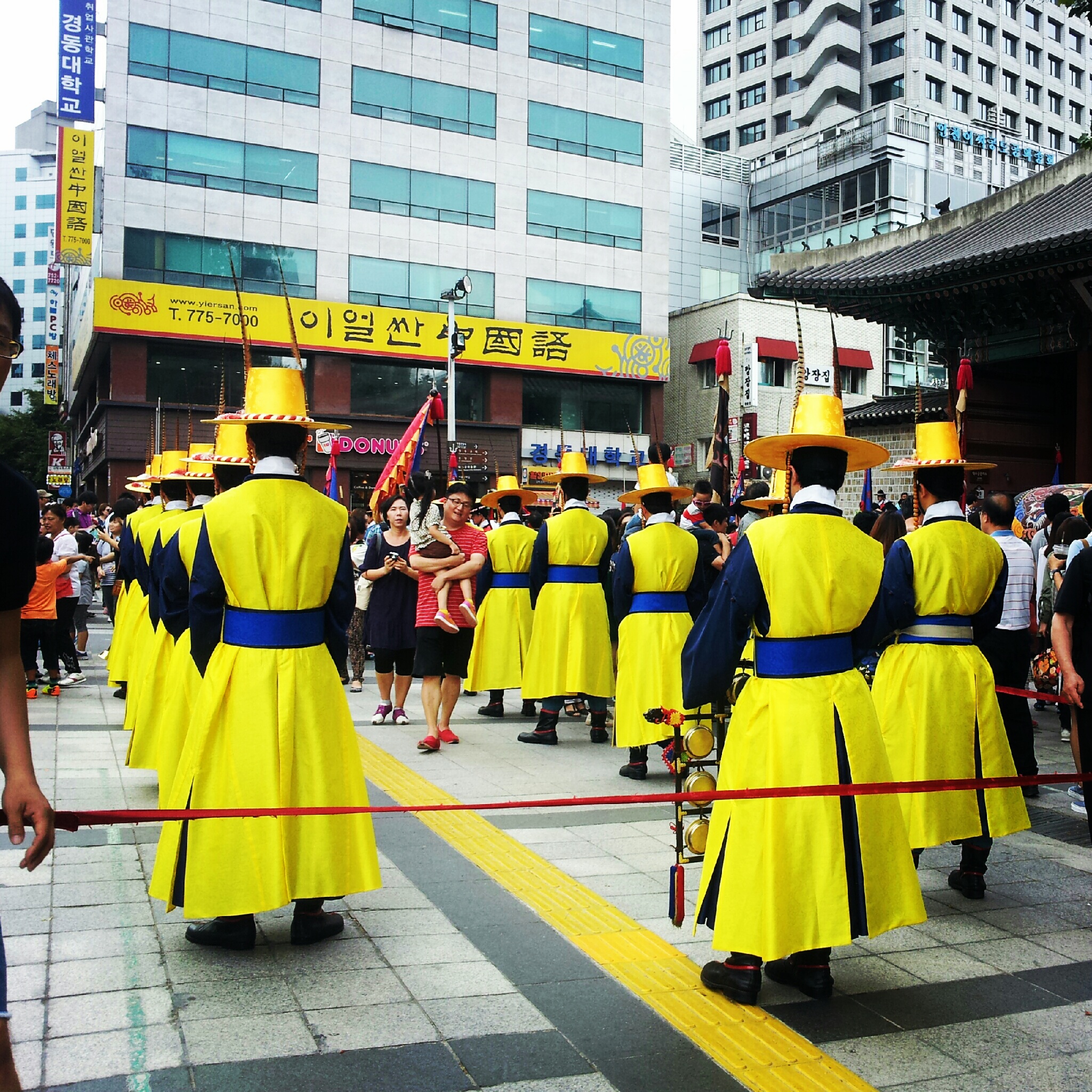 Outside Deoksugung palace, September 2013