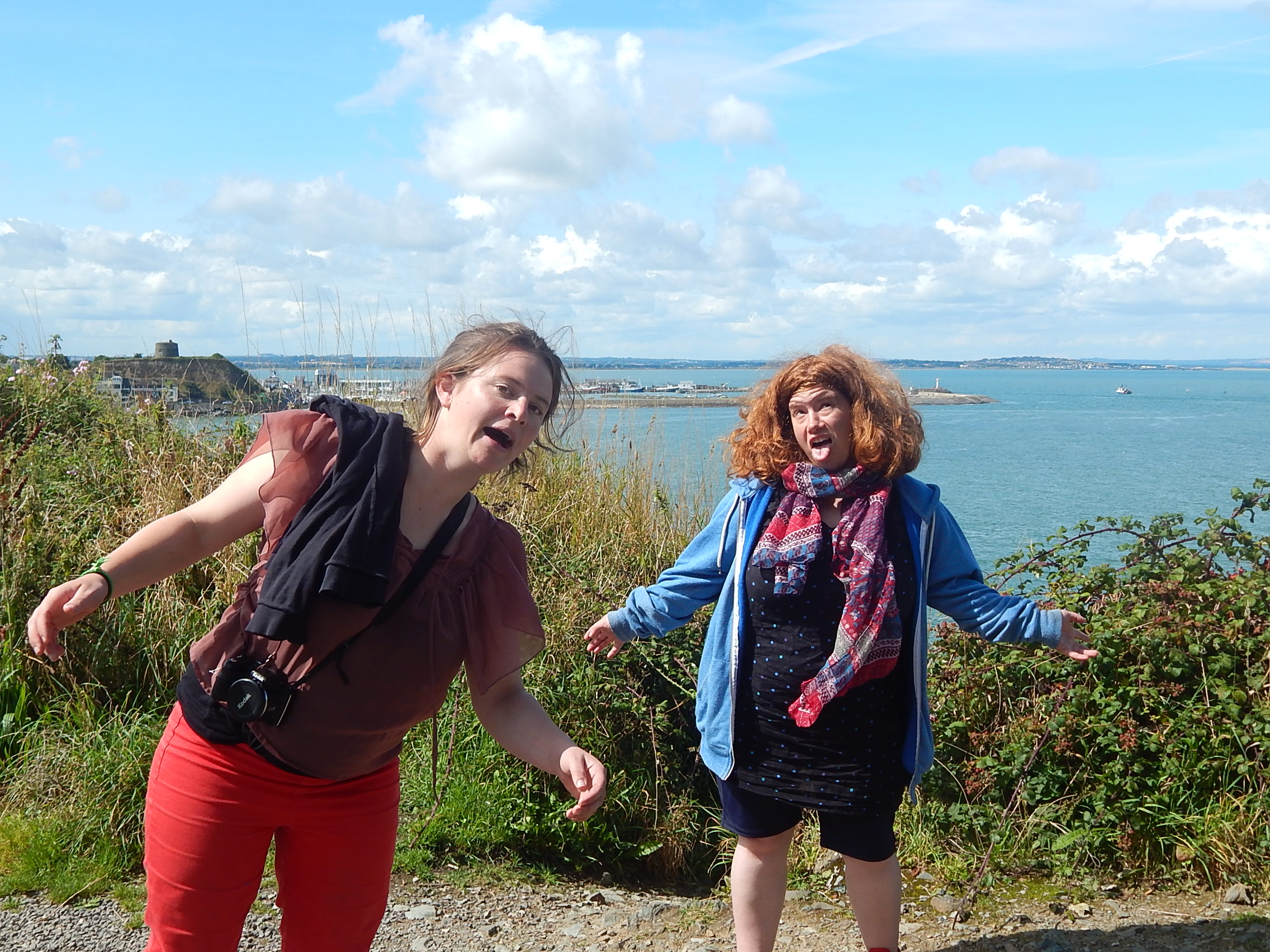 On our way to the Cliff Walk