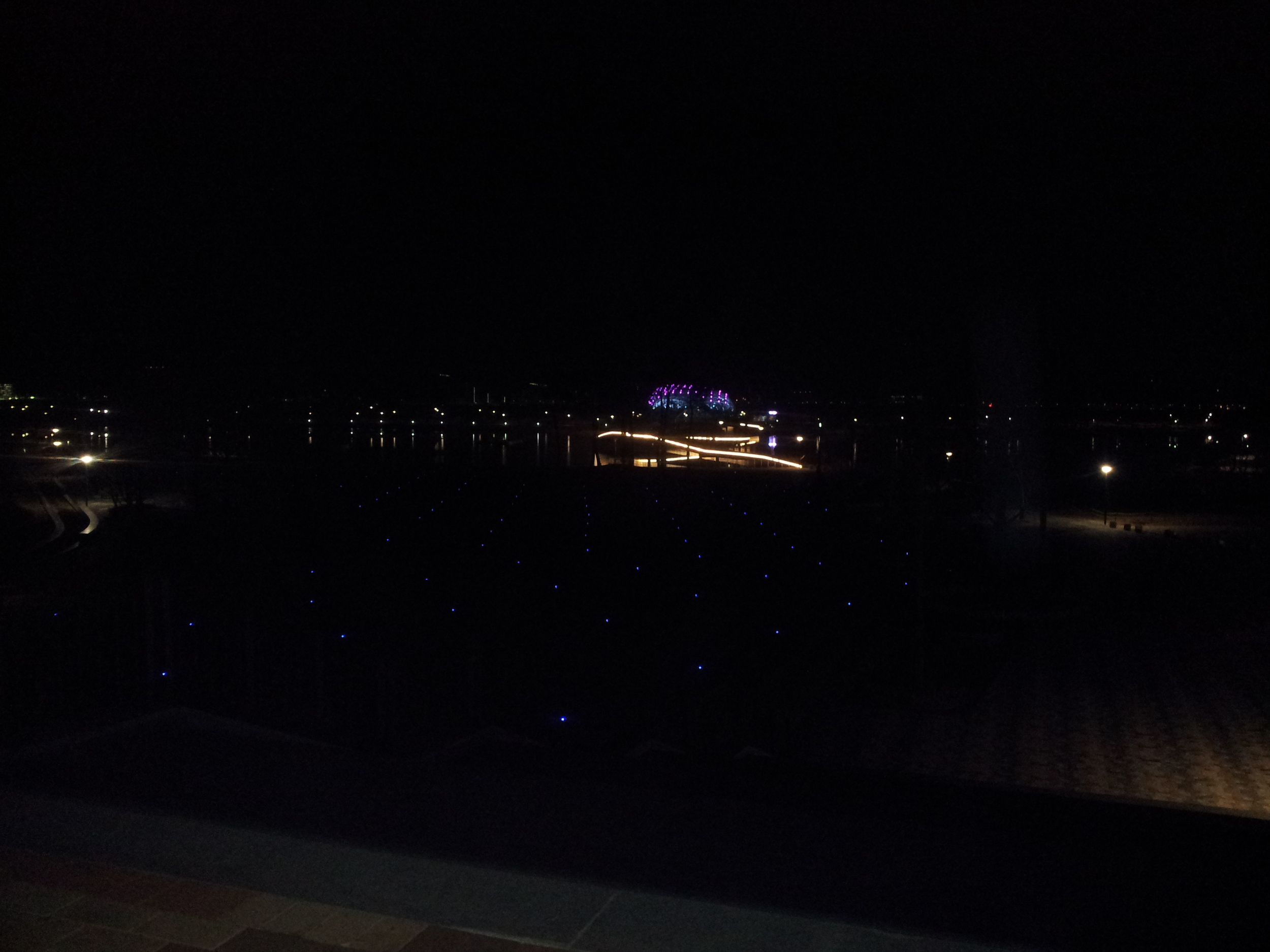 My view on arriving at the lake park.