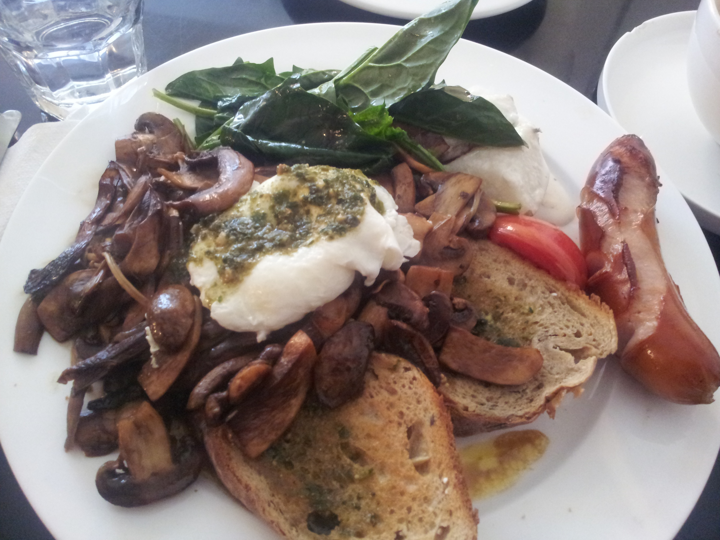 Flying Pan Blue breakfast