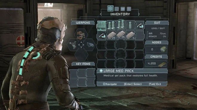 The diegetic UI of Dead Space