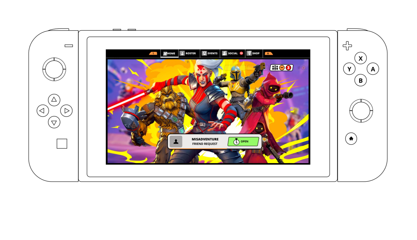 Case Study: Star Wars Hunters - Friends, part and voice chat