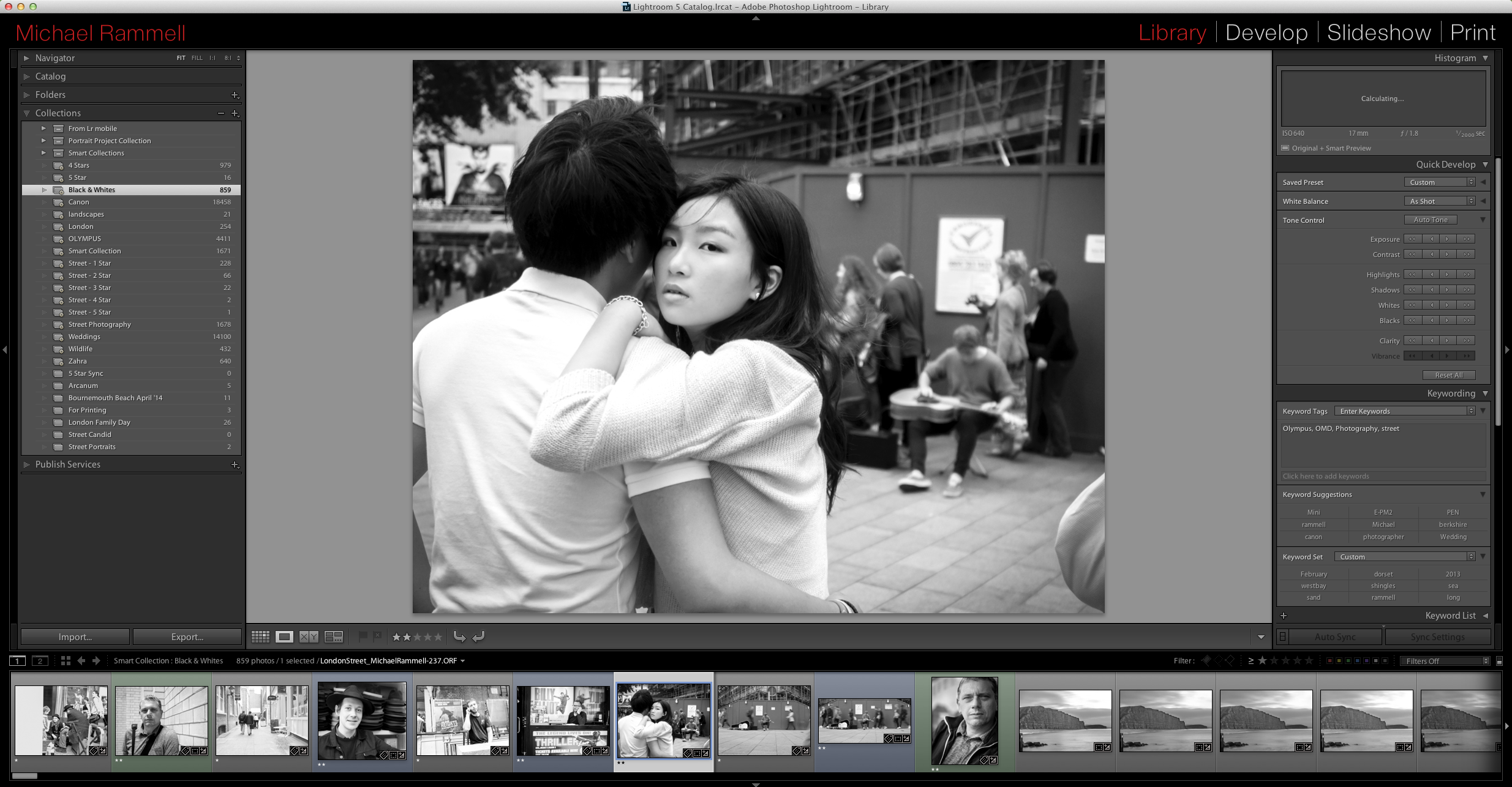 How to Create a Black & White Smart Collection in Adobe Lightroom - Black and White Challenge