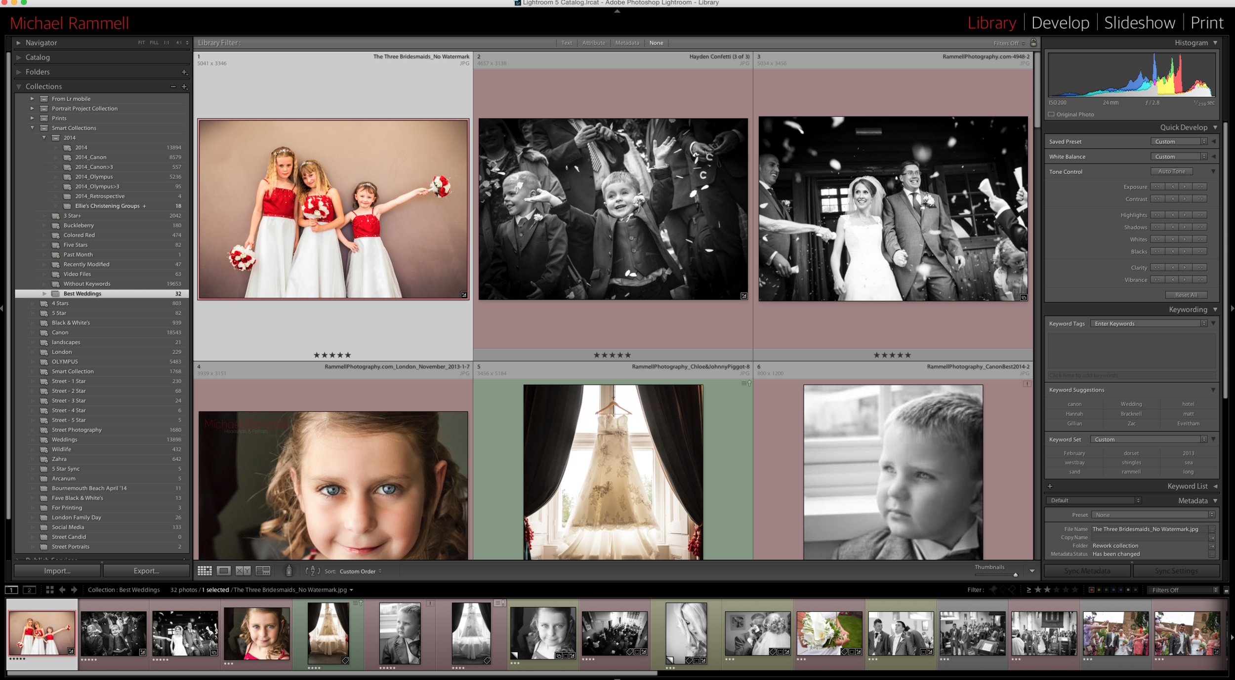 Using Smart Collections in Adobe Lightroom