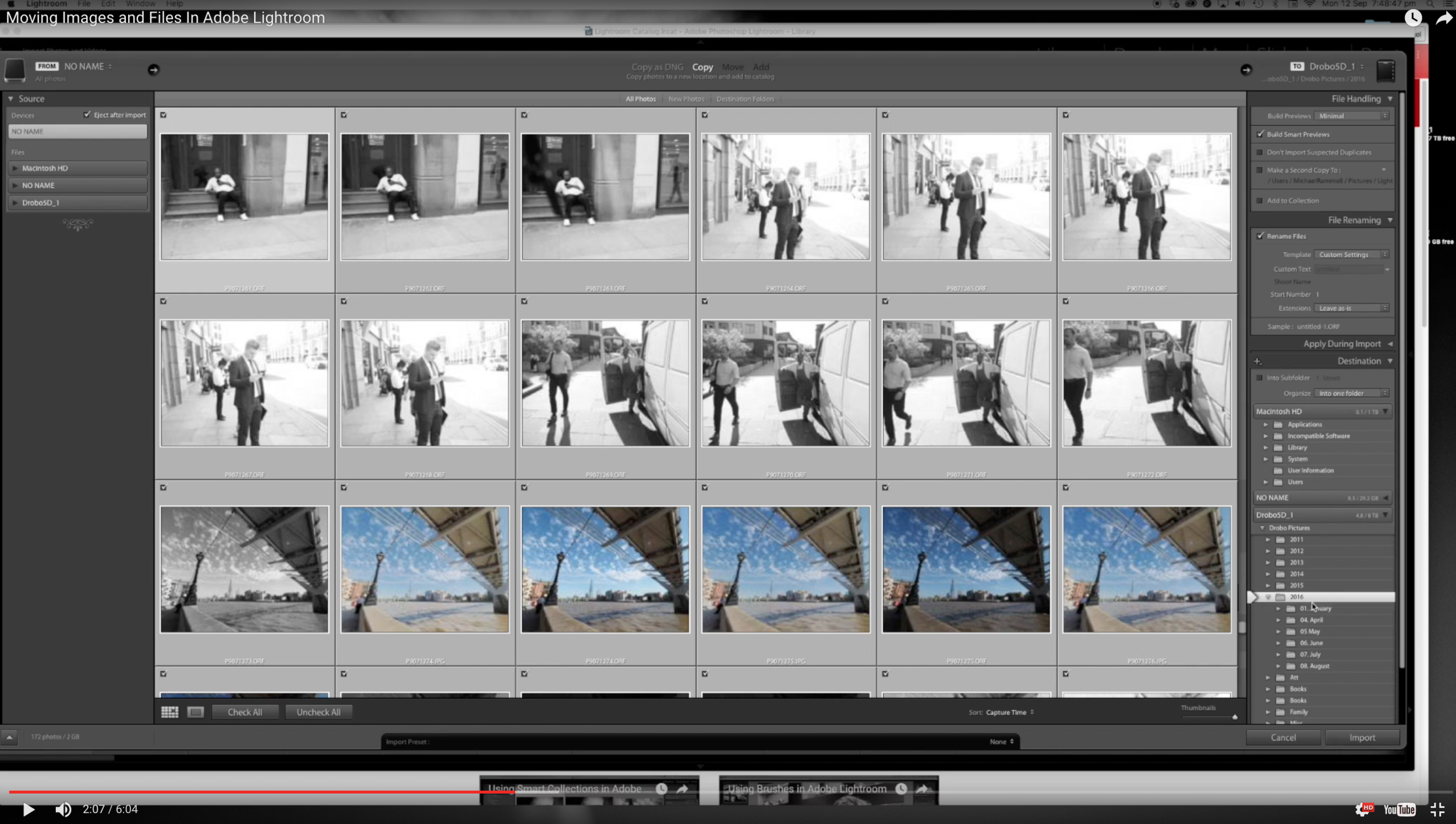 Moving Images and Folders inside of Lightroom
