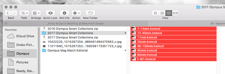 Various Adobe LIghtroom Smart Collection Settings Files available for download
