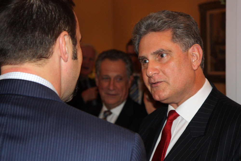 High Commissioner Dr. Andrew Pocock and guest Todd Ricketts of Chicago.