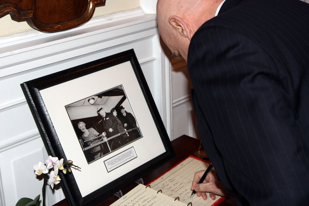 Guest Book Signing.