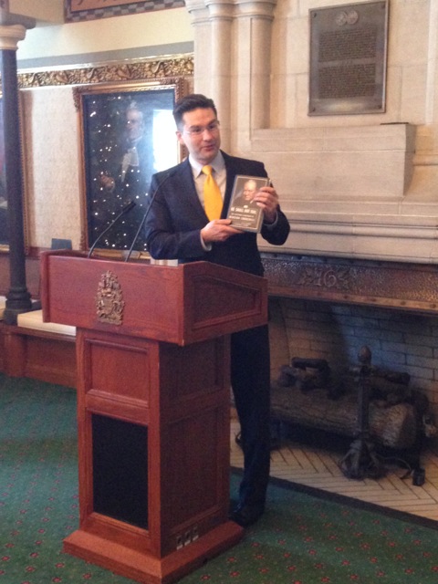 Minister Poilievre speaking at the Speaker's Reception
