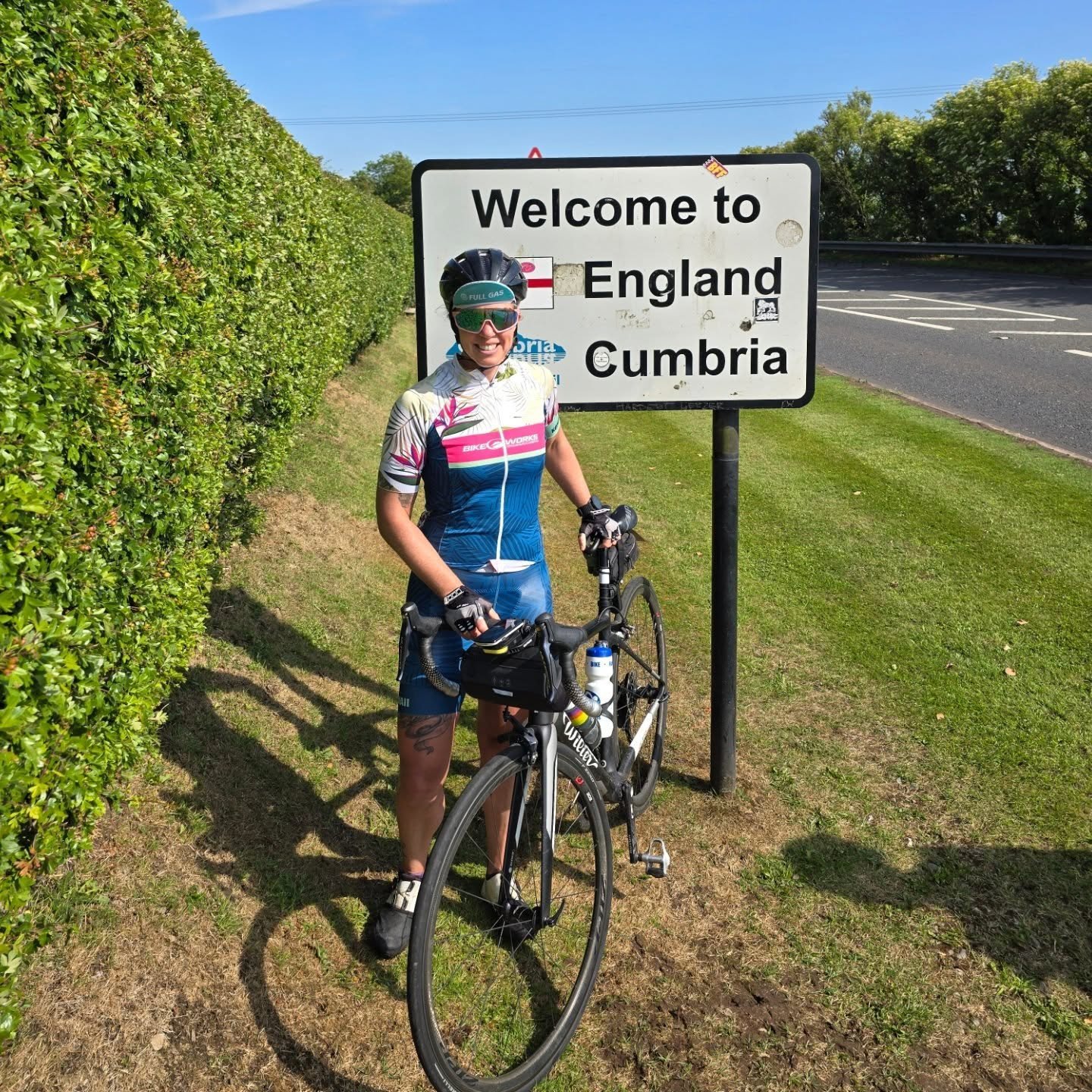 Monster Tri Day 3. Glasgow to Carlisle. A completely different experience today. Lots of sunshine for the longest day of the event. Lots of fun with good company. 

#dohardthings #getonyourbike #makeithappen #triathlon ##endurancesports