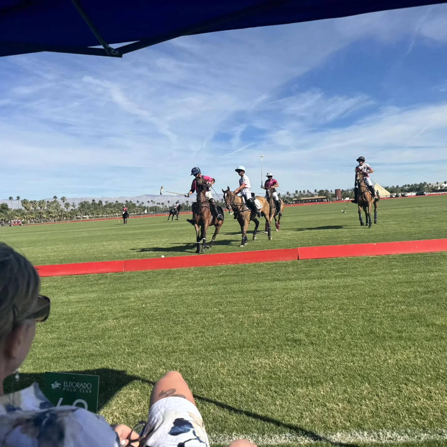Enjoying a new experience at the Eldorado Polo Club with @diannemichelek Perfect day to be outside 🌞

#newexperiences #getoutthere #poloponies