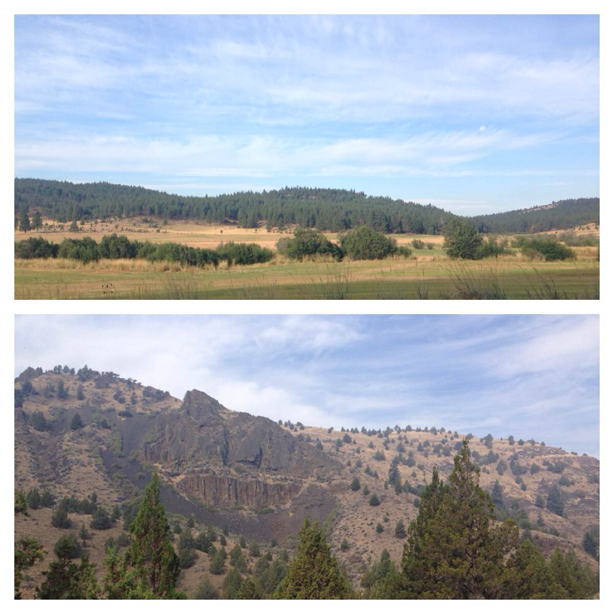 Spectacular scenery running from Mitchell to Dayville, OR. 