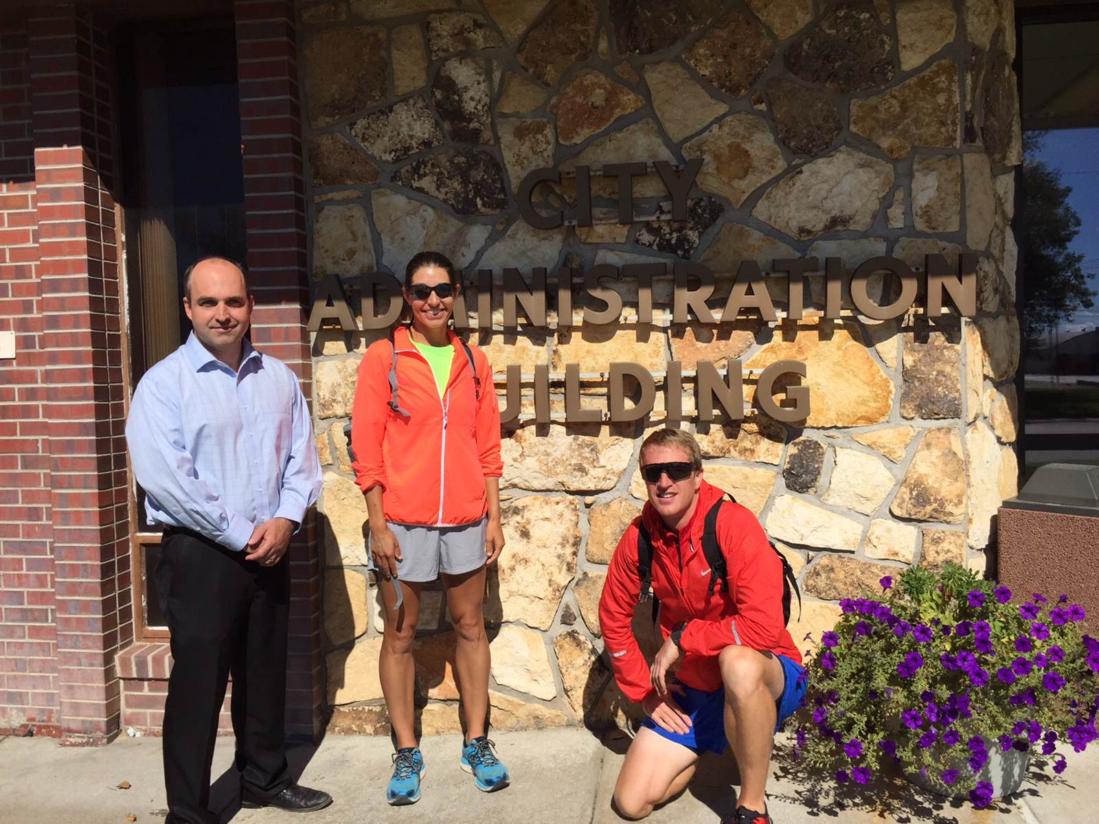 With Ogallala City Manager Aaron Smith.