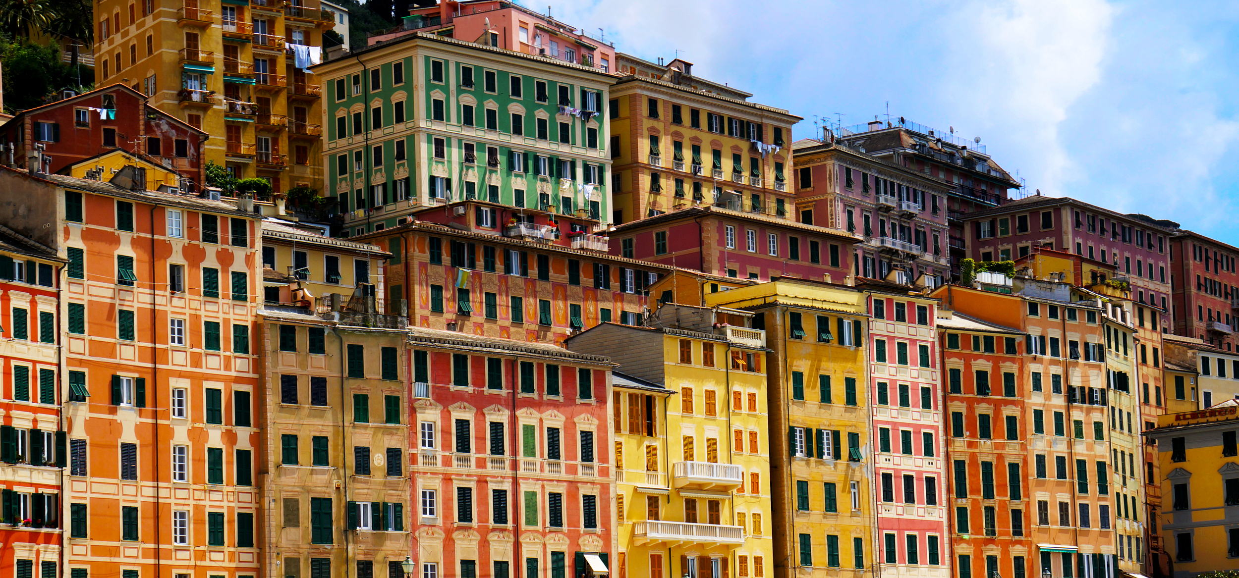 Houses on the hillside in Cinque Terre