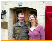 Our hosts in Rennes-les-Bains whose home rests on Roman foundations 2000 years old!