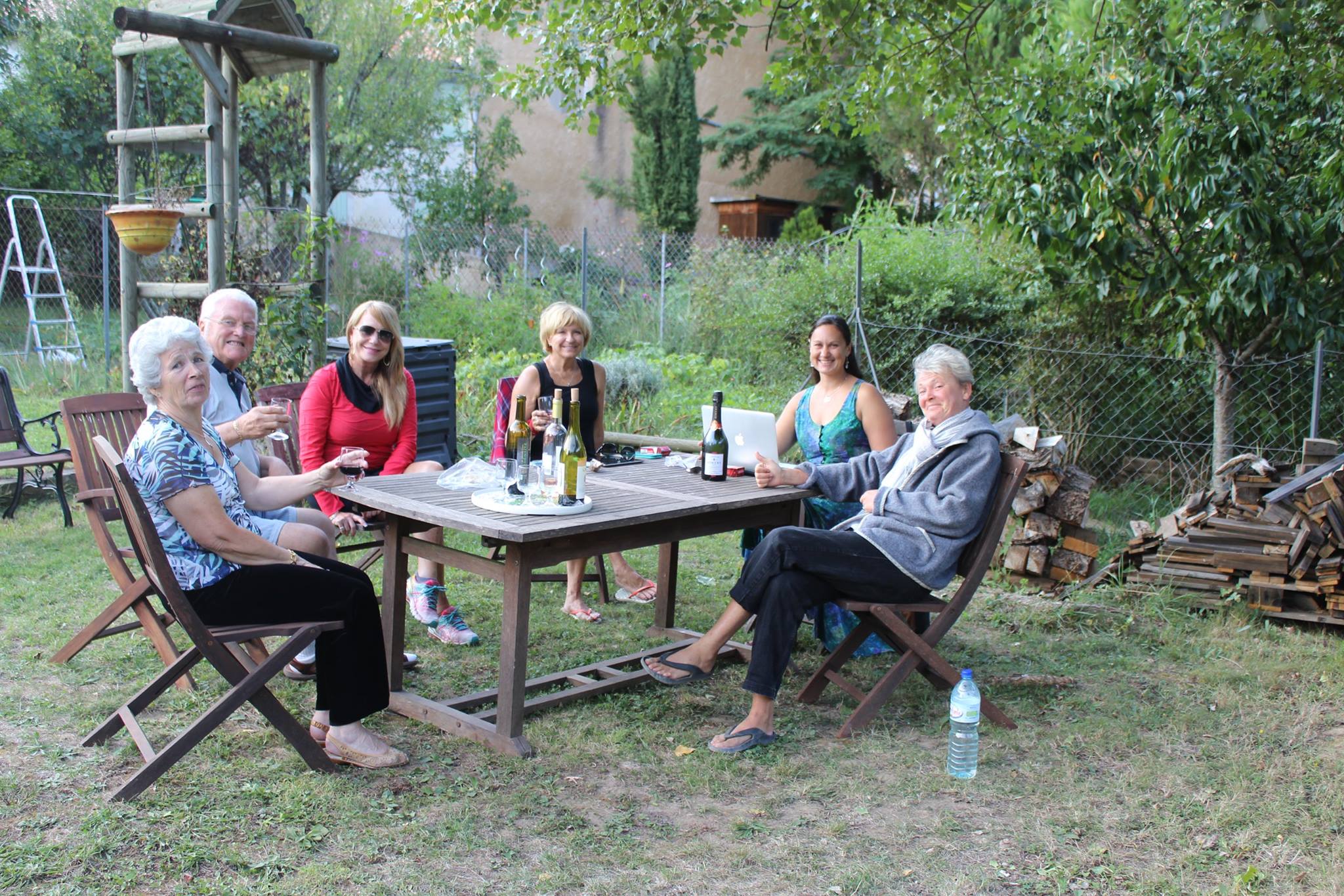 Relaxing in the garden at our lovely B&B