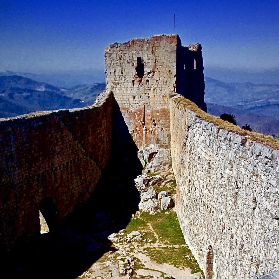 Montségur, France - Cathar Castle Walls - Sacred Mystery Tours with Allysha Lavino