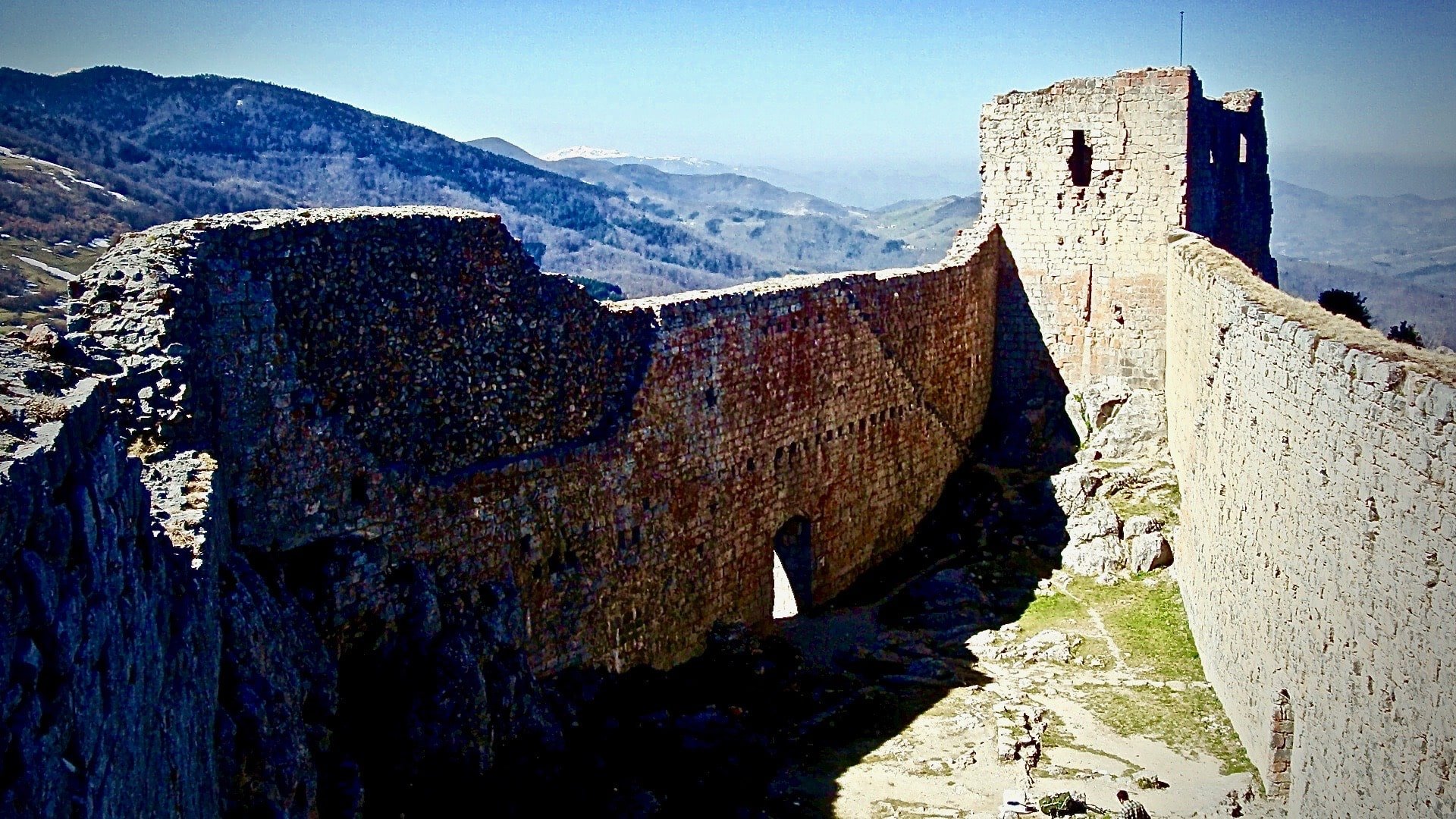 Montségur, France - Cathar Castle Ruin (wide) - Photo by Allysha Lavino-min.jpg
