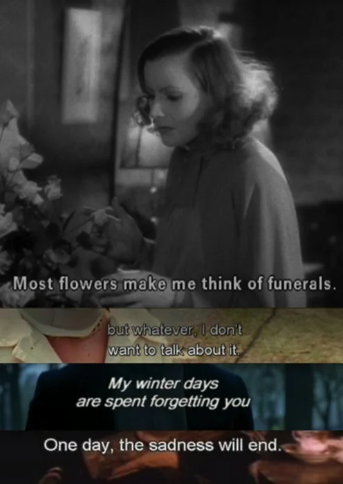 One day, the sadness will end.