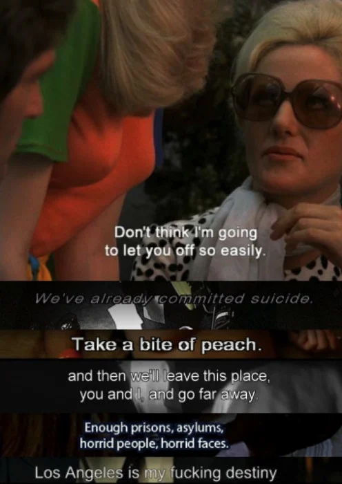 Los Angeles is my fucking destiny.