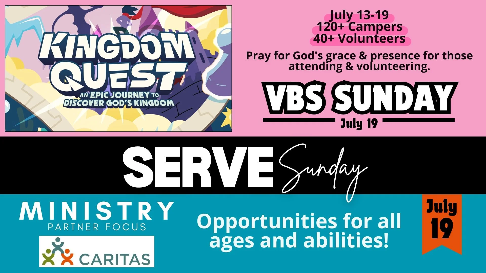 VBS &amp; SERVE Sunday