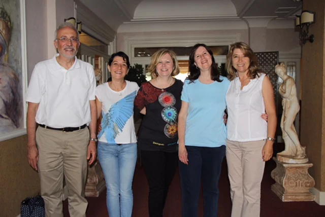  P. Joe, Annalisa, Silvi, Liliam y Fiorella en II peregrinación donde P. Pio, Junio 2015 