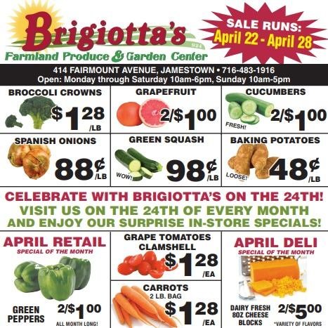 Let's make this Monday a little brighter together with some delicious produce specials!

Our new weekly produce specials have just arrived, and trust us, you won't want to miss out on these juicy deals!

From crisp broccoli to fresh tomatoes and ever