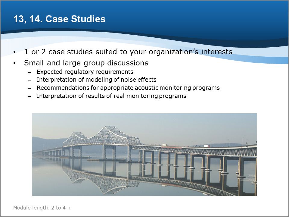 Bioacoustics Training Course: Case Studies