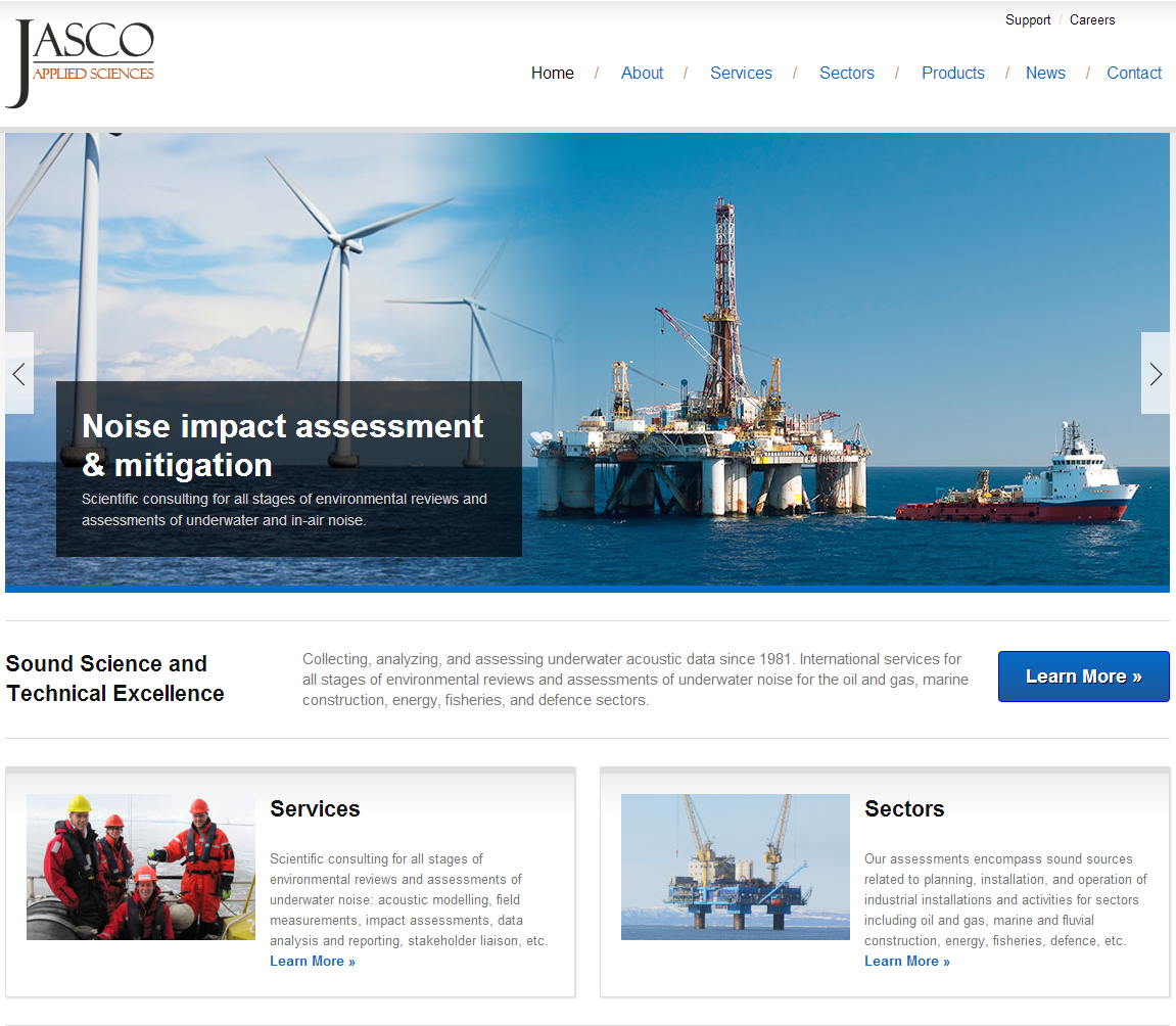 to our new website! JASCO Applied Sciences