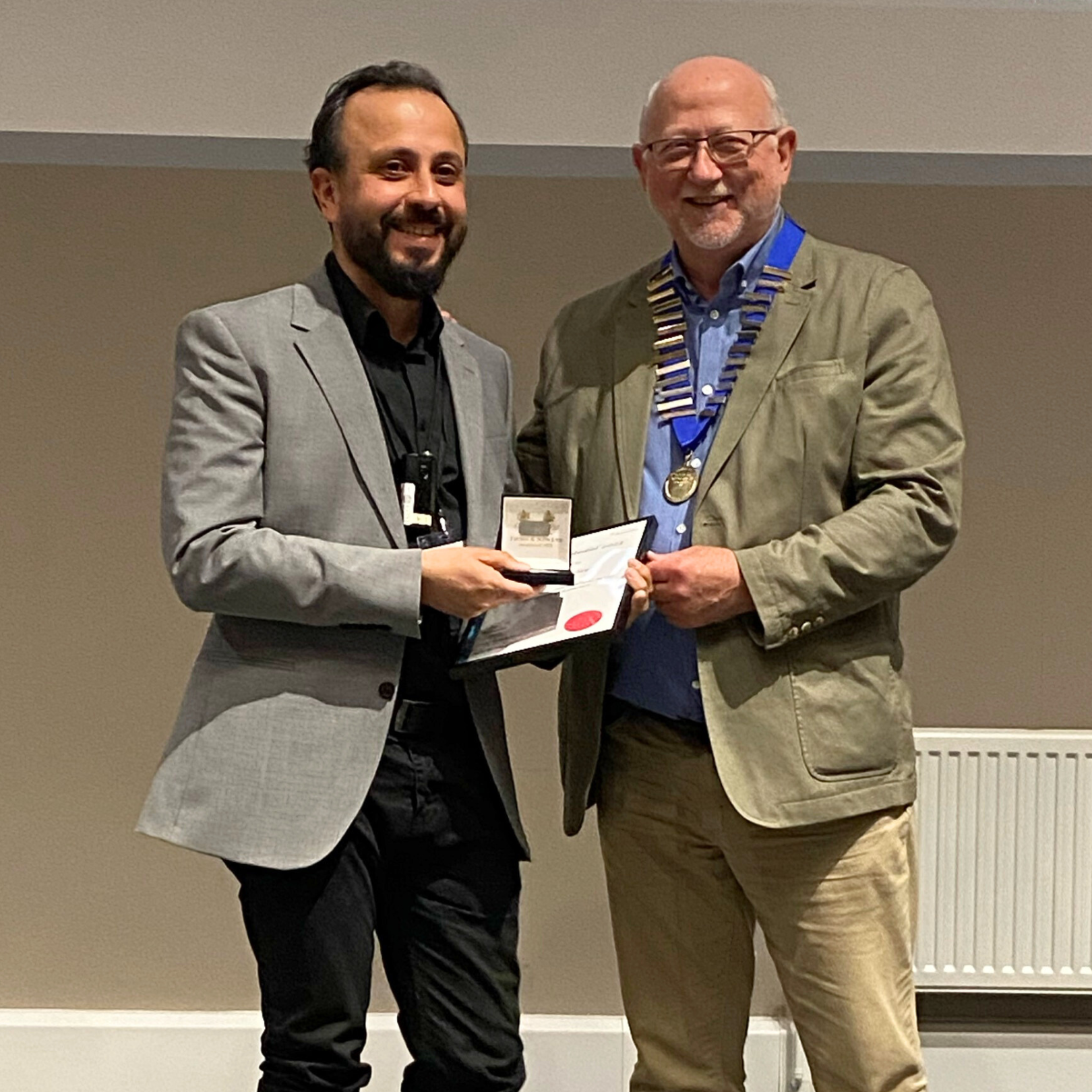 JASCO scientist Özkan Sertlek receives the A B Wood medal