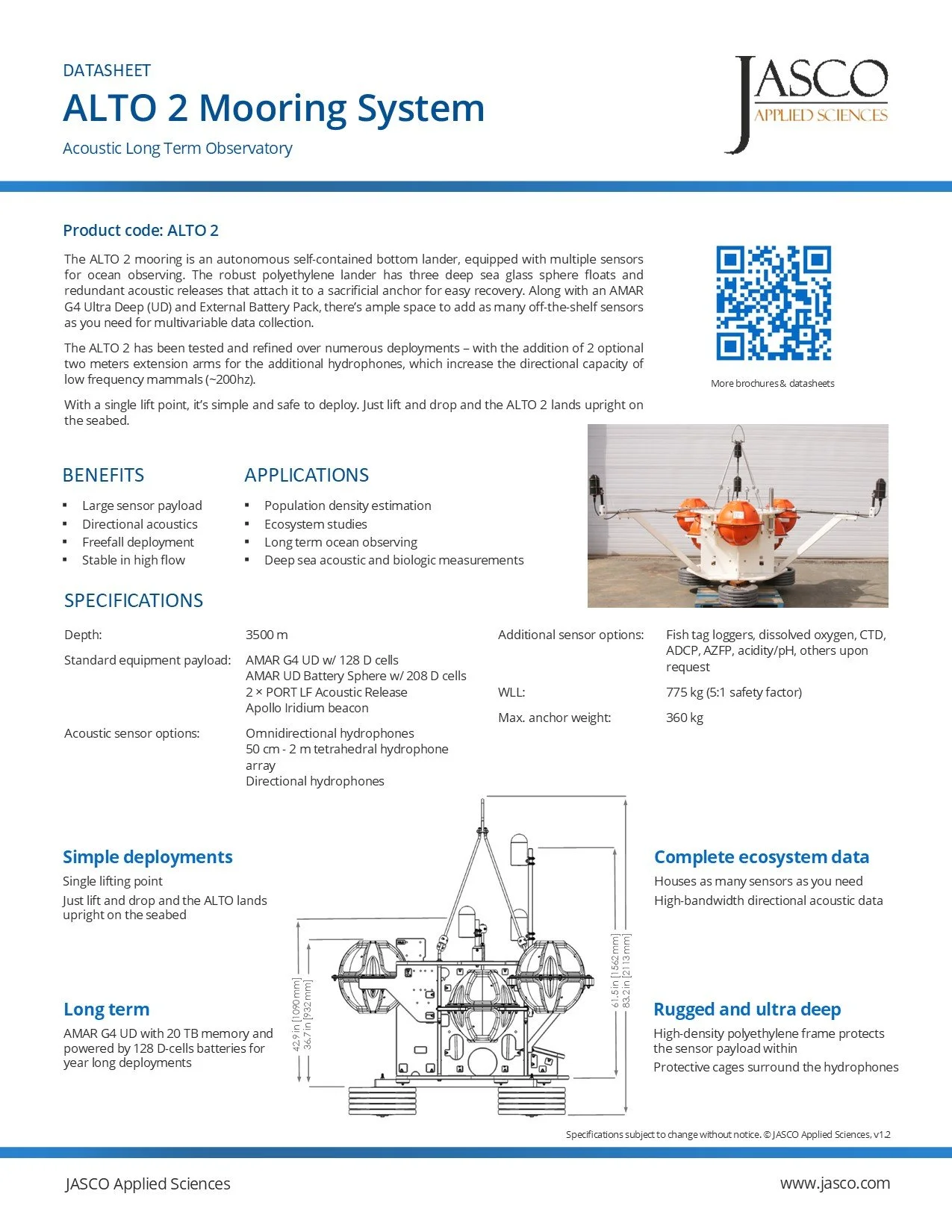 ALTO Mooring System Datasheet