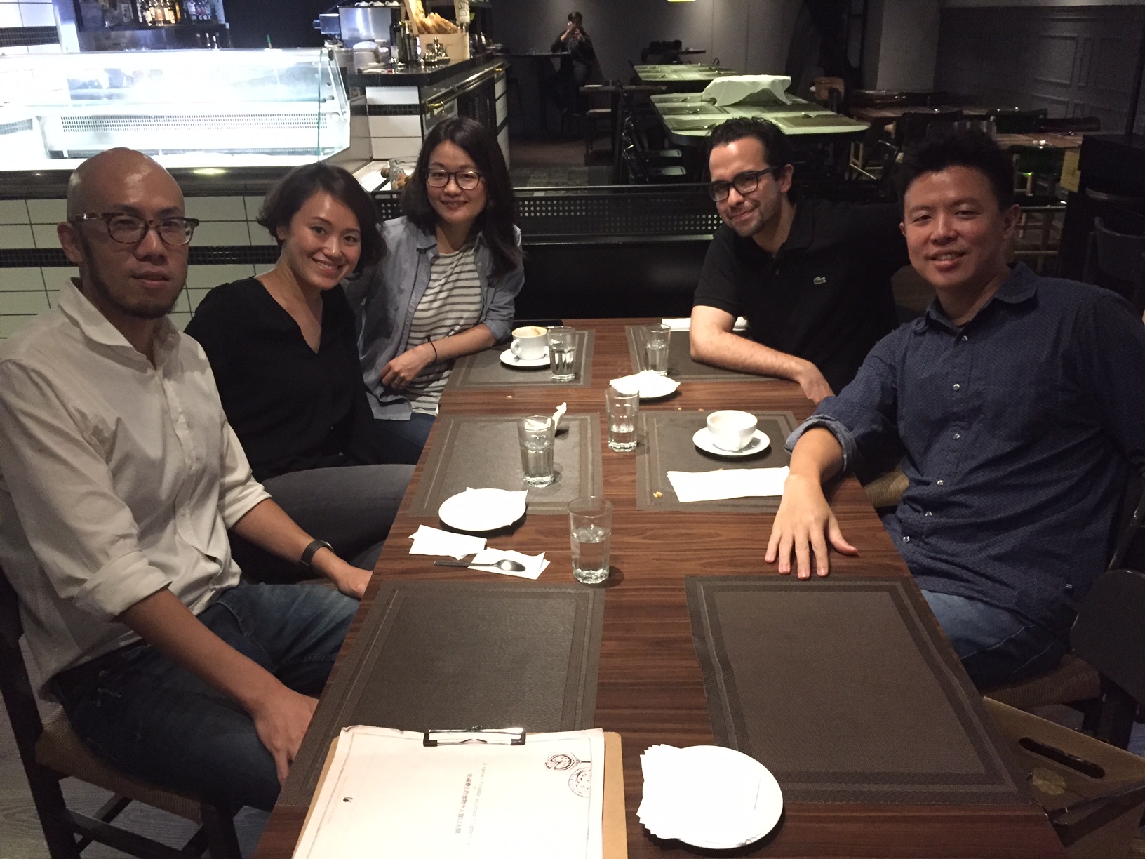 From Left to Right: Tenniel Liu, Tina Wu, Diane Shin, Alisan Atvur , and Mike Wu .