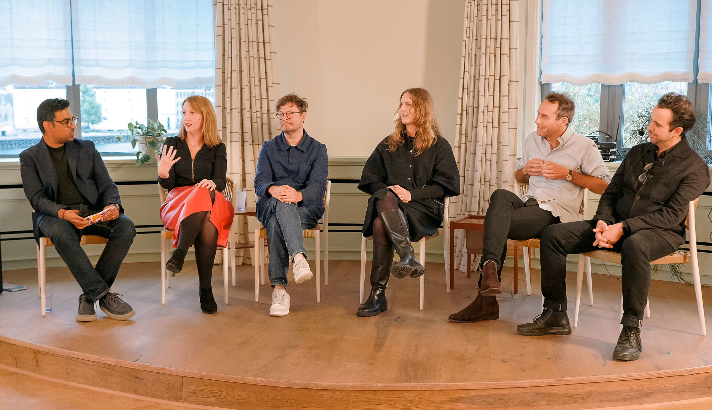 Alisan Atvur on a panel with Lego, Microsoft, and Bang & Olufsen