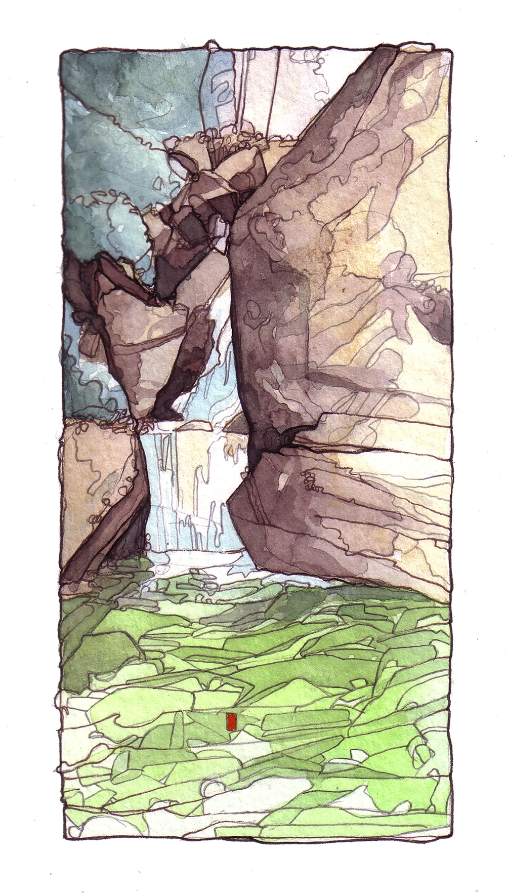 "fell"
