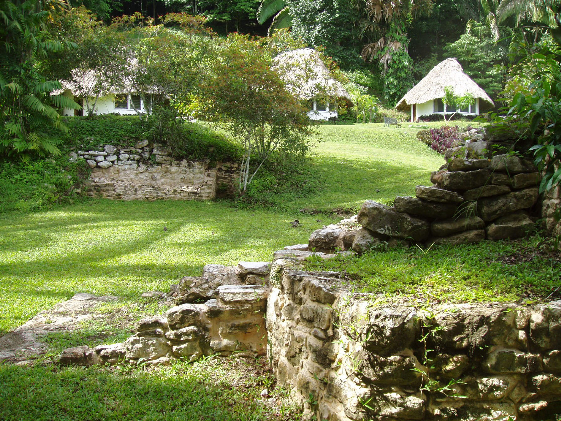 Thatched Cabanas at Pook's Hill Lodge in the Cayo District