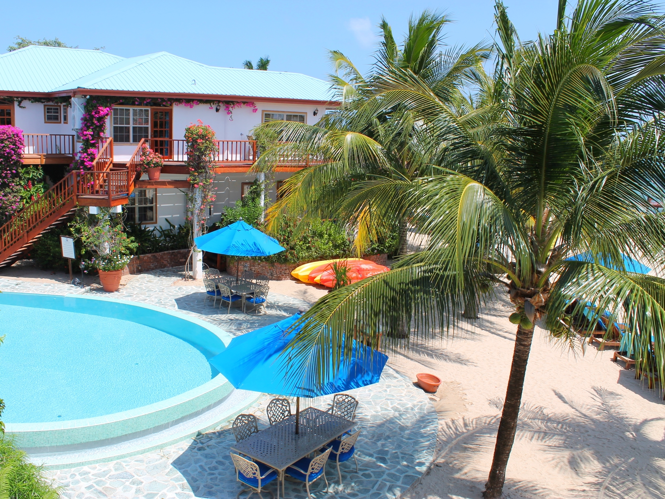 The Chabil Mar Villas offer refined comforts in a gorgeous garden setting right on the beach