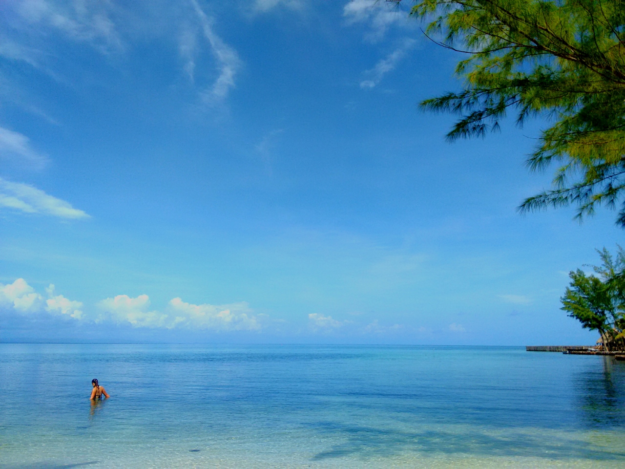 The endless blue...Thatch Caye Resort