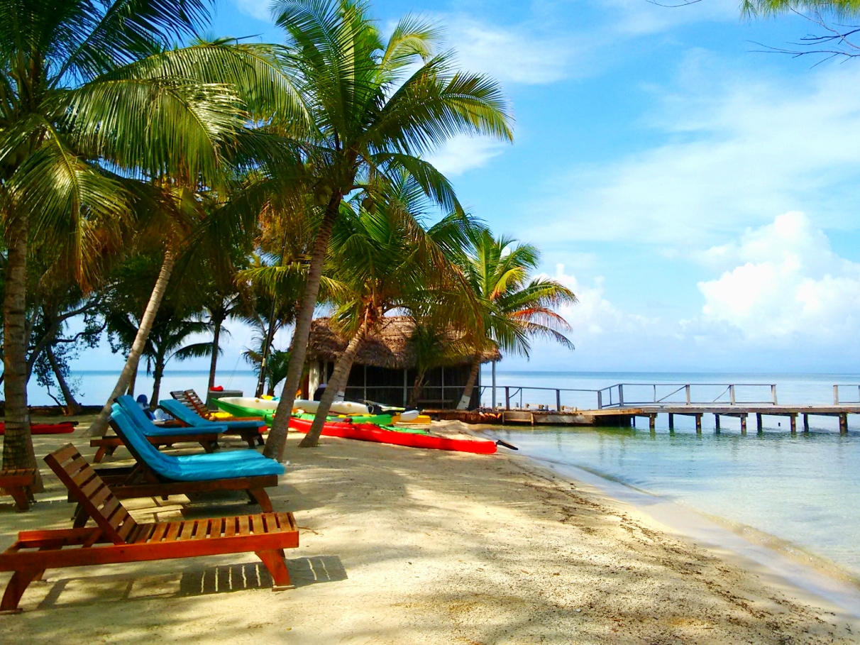 Swim or relax at Thatch Caye