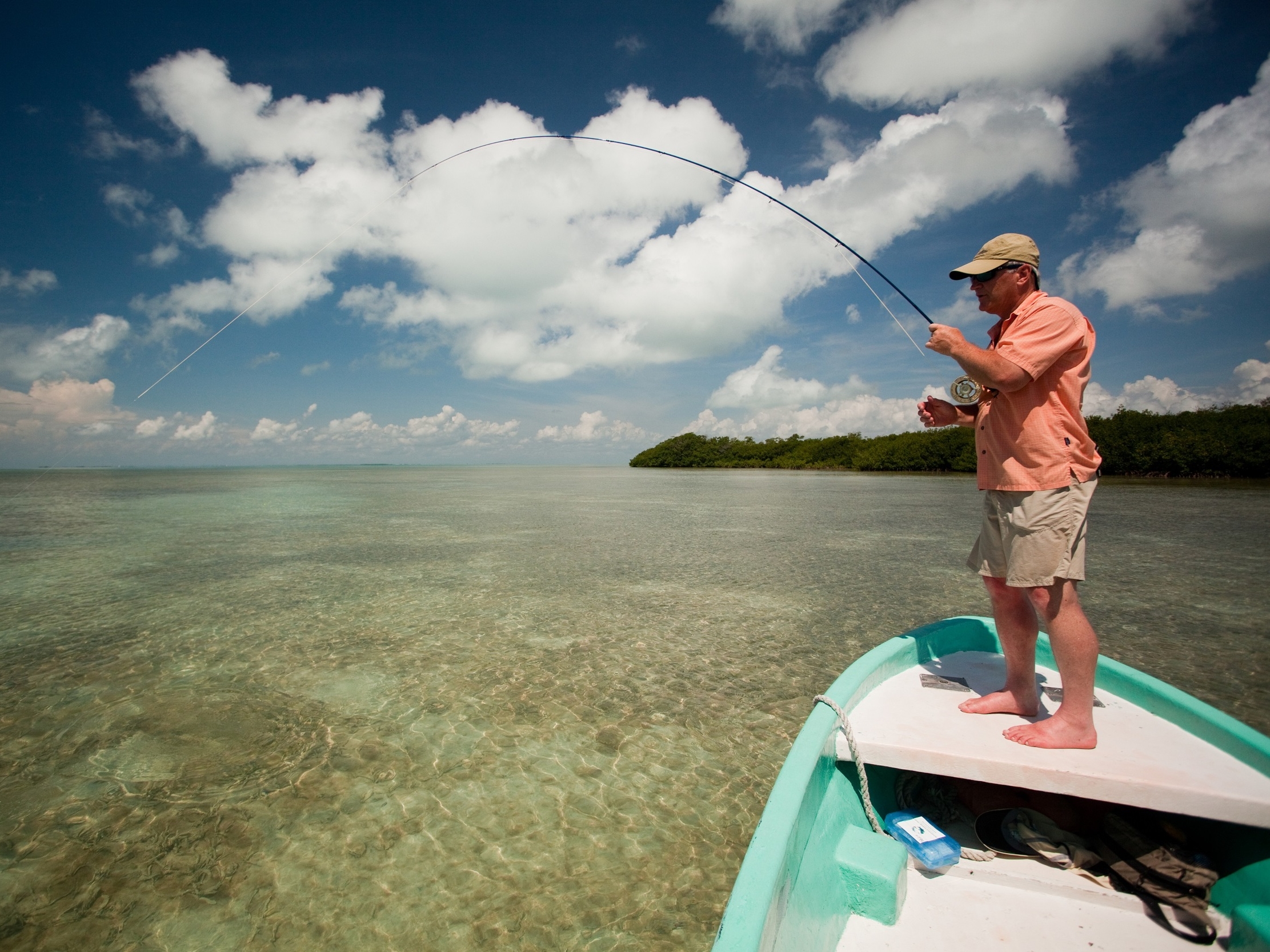 The reef and lagoons that lie between it and Ambergris offer an assortment of fishing opportunities