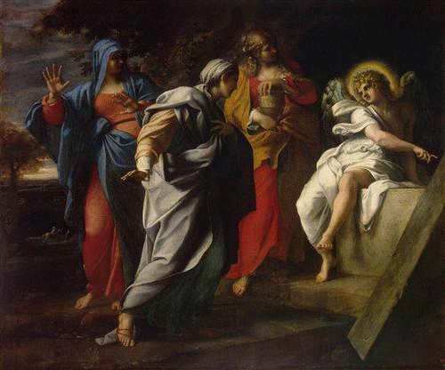  Carraci, Annibale. Holy Women at Christ’s Tomb . c. 1590. WikiPaintings. Web. 13 January 2015. <www.wikipaintings.org>. This artwork is in the public domain. 