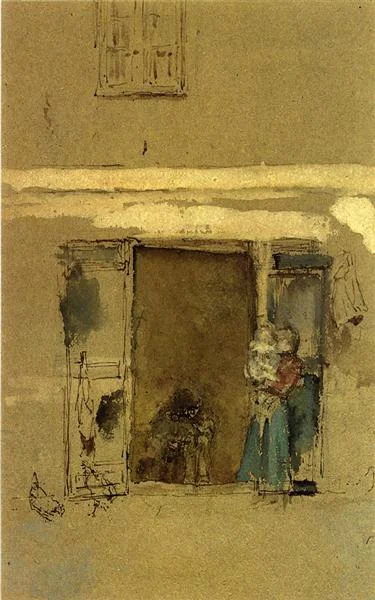 Whistler, James McNeill. The Open Door . 1901. WikiPaintings. Web. 19 January 2016. <www.wikipaintings.org>. This artwork is in the public domain. 