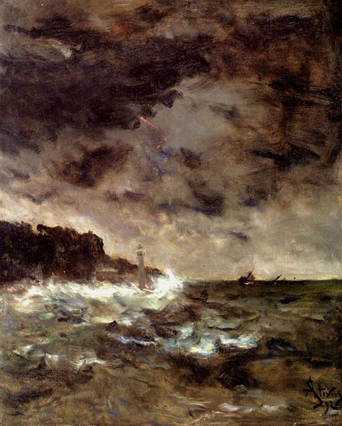 Stevens, Alfred. A Stormy Night . 1892 WikiPaintings. Web. 7 February 2017. <www.wikipaintings.org>. This artwork is in the public domain.