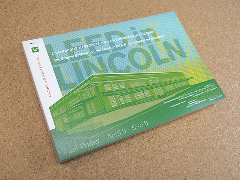 LEED in Lincoln Event postcards.