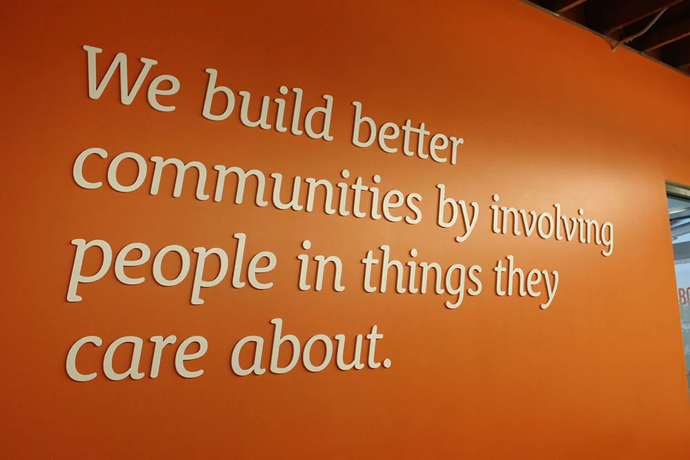 Office entry wall, Omaha.