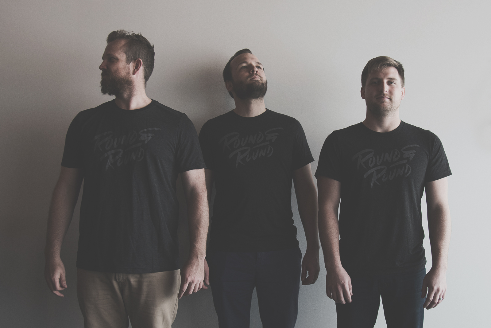 L–R: Adam, Justin, Jake. Type by Micah Max . Printing by Little Mountain Print Shoppe .