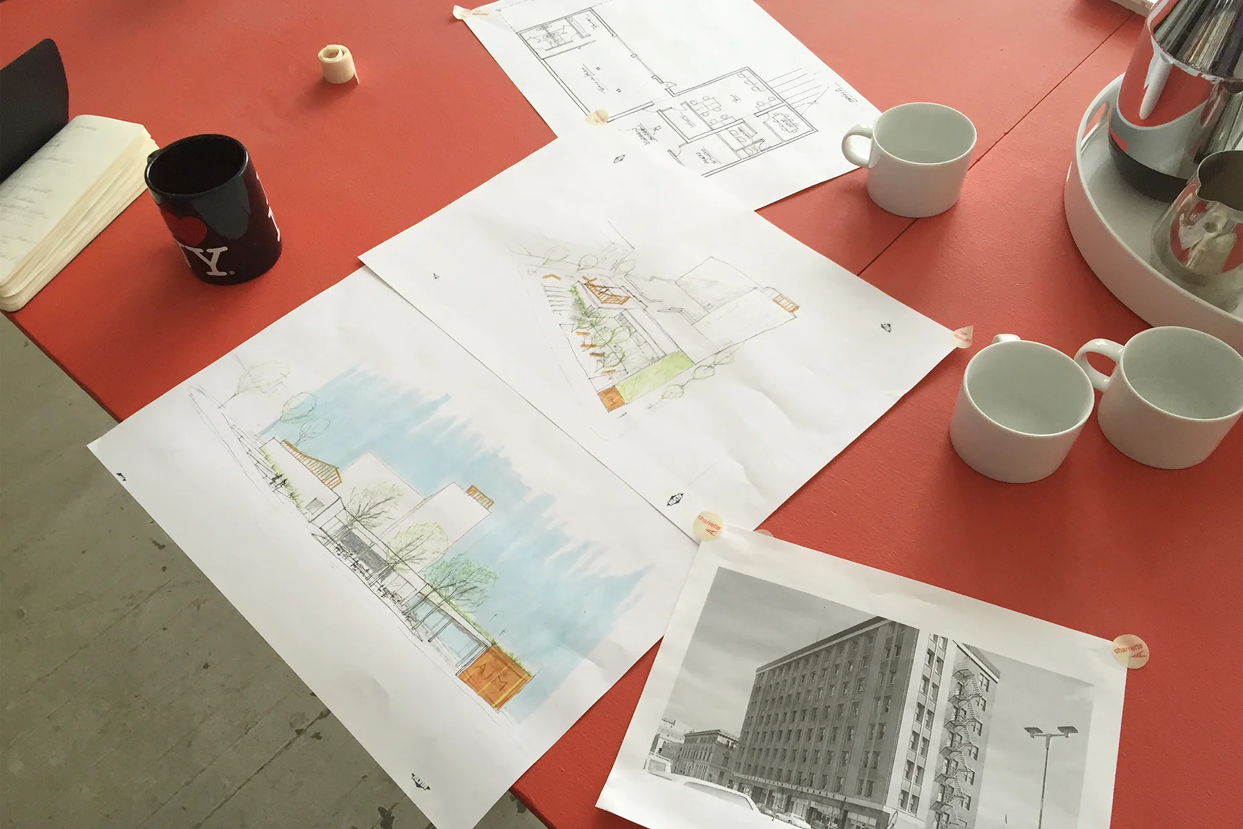 In process drawings
