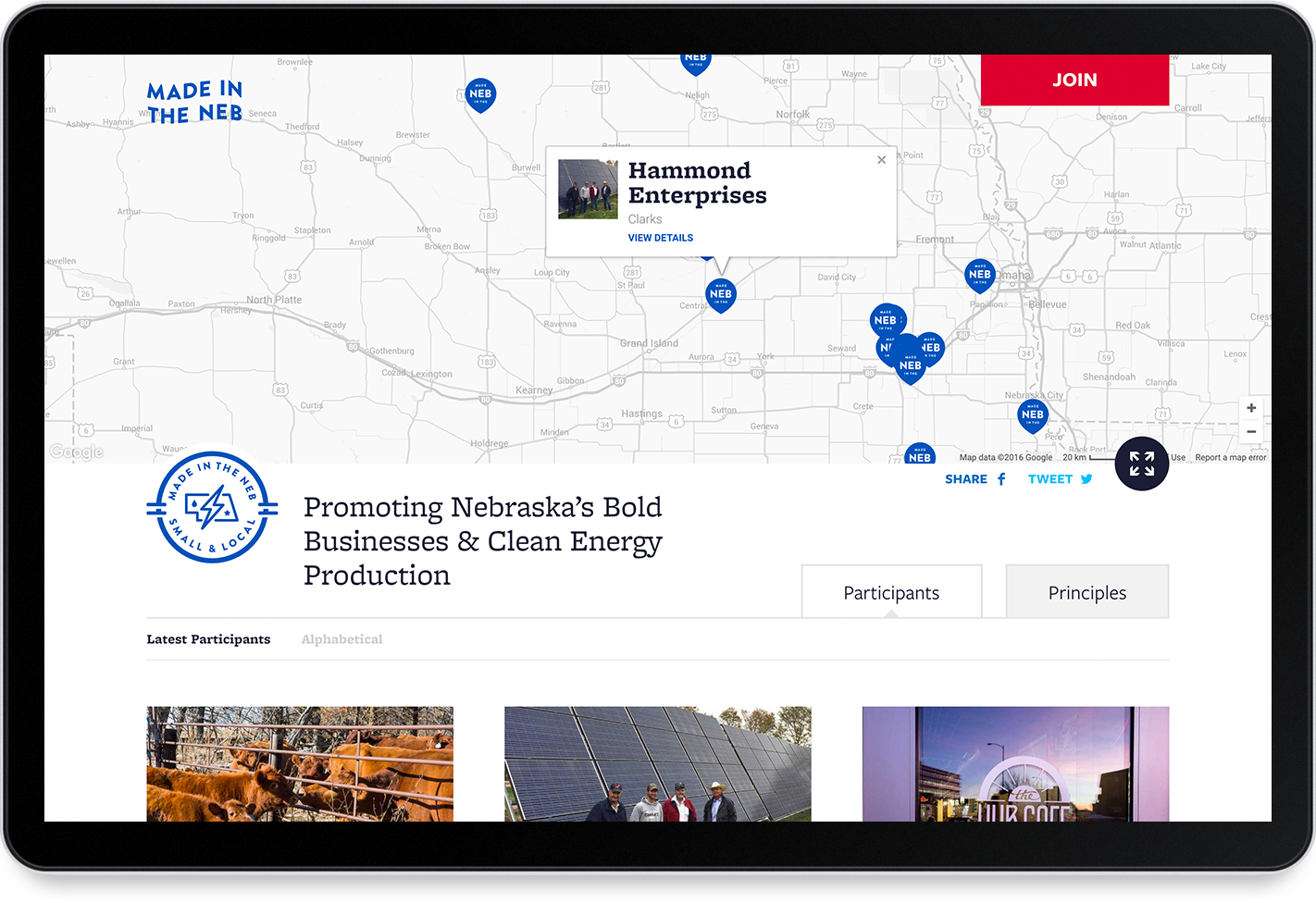 Desktop Website View