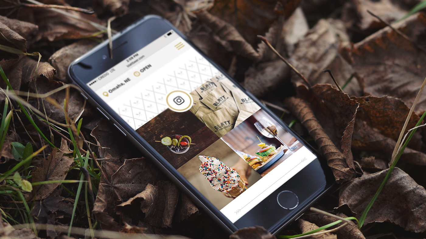 Free Invision Mockup #7: “Yay sprinkles! Yay olives! But why is this phone in a pile of leaves?”