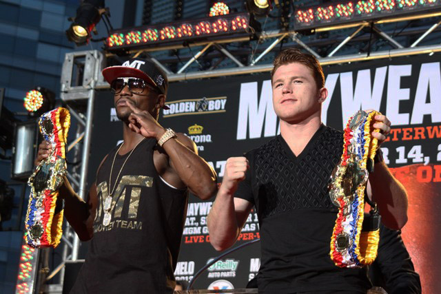 Mayweather v. Canelo Press Conference 2013 LA Live