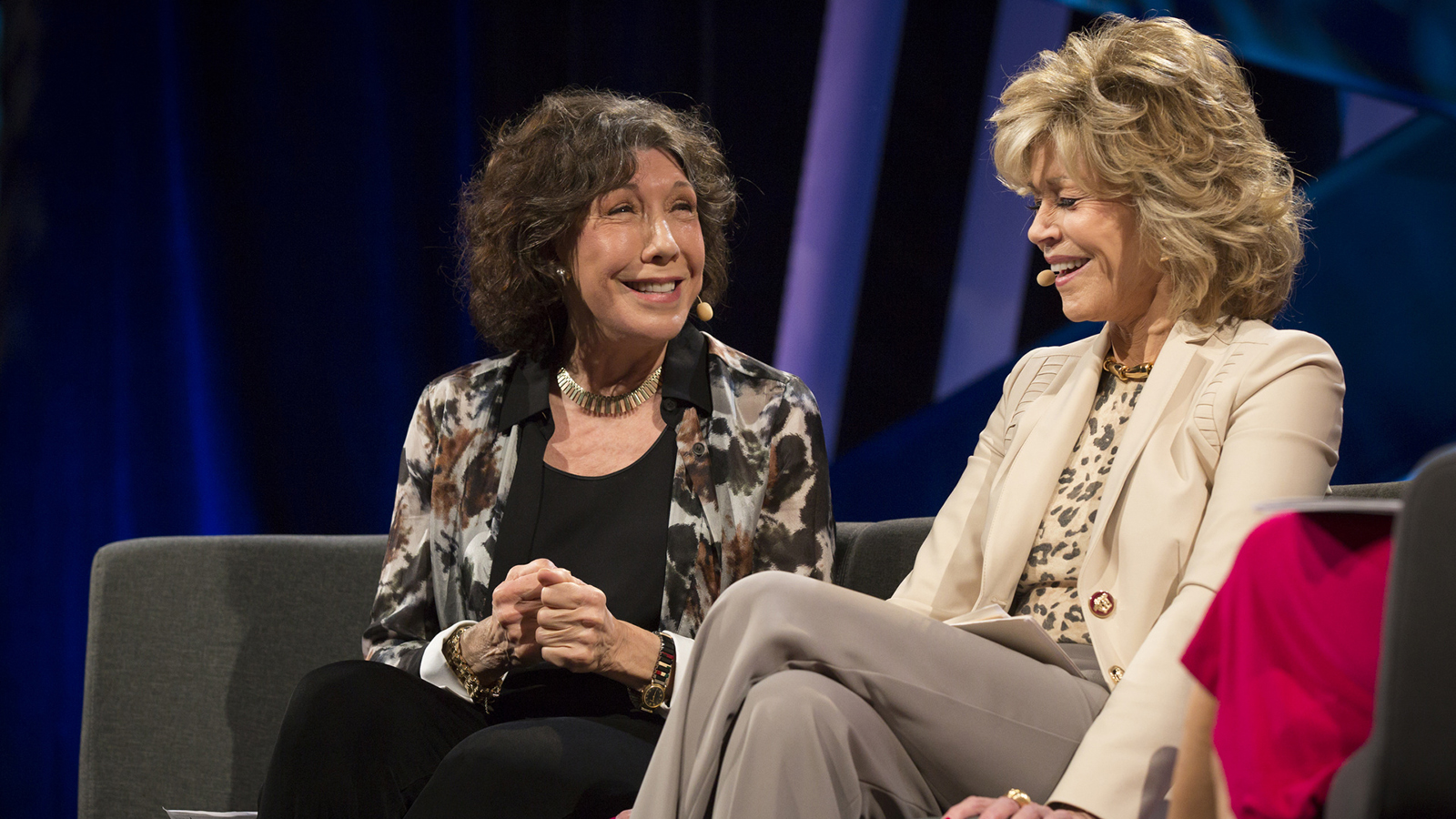 Lili Tomlin and Jane Fonda speak at TEDWomen2015